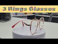 3 rings fashion metal optical frames