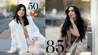INSANE STREET PORTRAITS ! 50mm vs 85mm | Canon R8 Photography