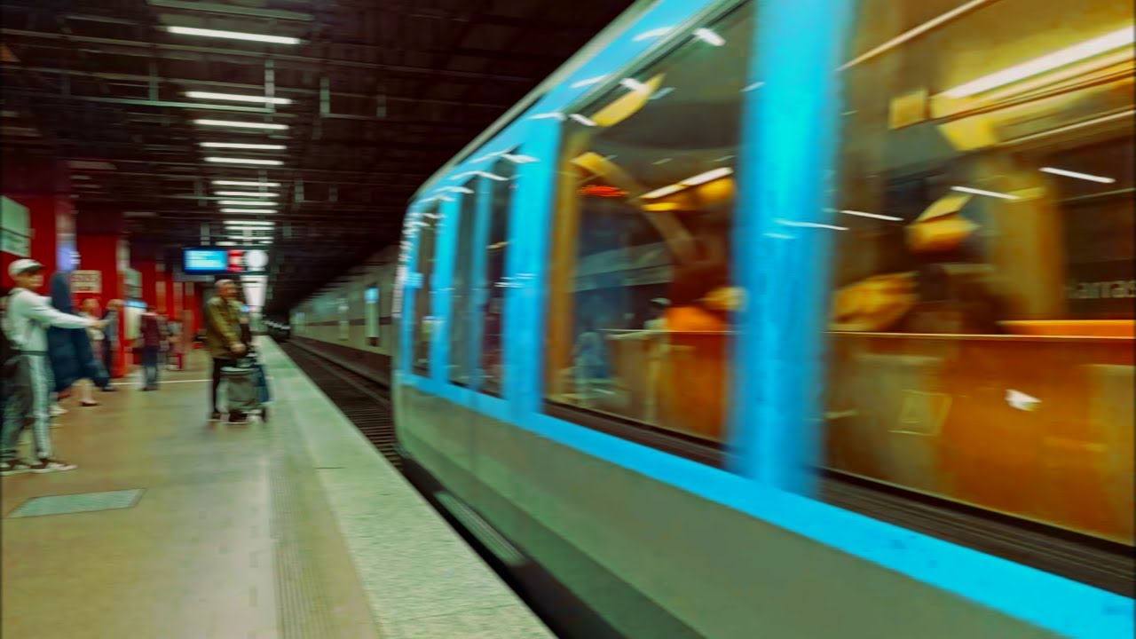 🚇 MVG C1 arriving at HARRAS (Munich U-Bahn)