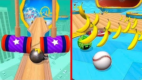 GOING BALLS Portal Run + Banana Frenzy New Update Mobile Gameplay iOS,Android Walkthrough
