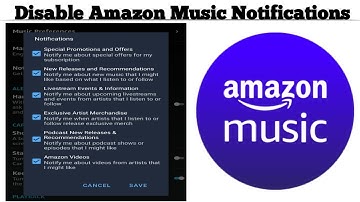 How to Disable Notifications from the Amazon Music App