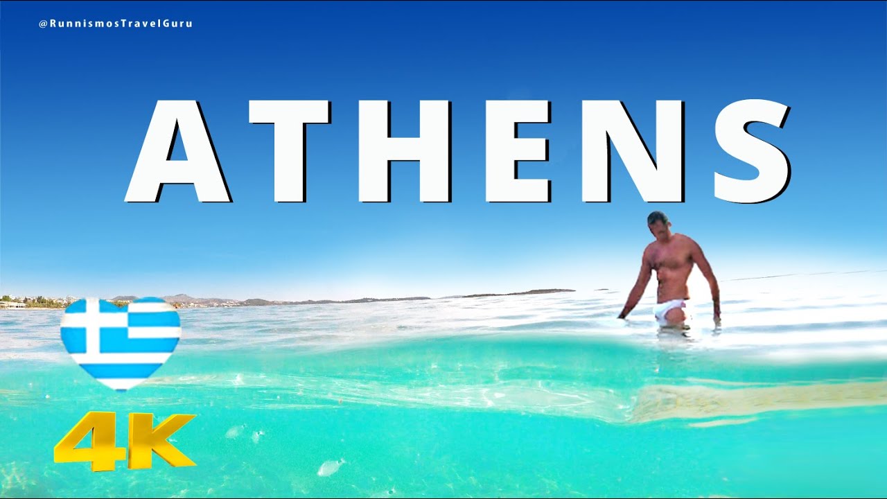 Greek Caribbean the naturist beach of PIKPA - Athens Riviera, Voula Greece 4K snorkeling