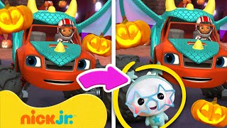 Spot the Difference Halloween Edition!  #5 w/ My Squishy Little Dumplings, Blaze & More | Nick Jr.