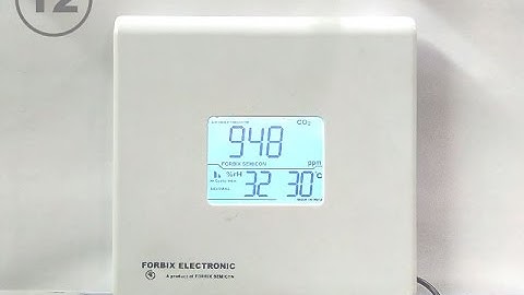 CO2 monitor, indoor air quality: FORBIX SEMICON
