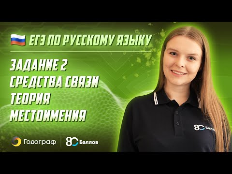 ЕГЭ по Русскому языку 2022. Задание 2. Средства связи. Теория. Местоимения