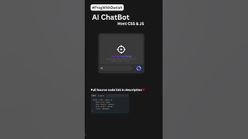 AI ChatBot Html CSS Js #learnhtml5andcss3 #coding