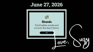 Strands Theme of the Day for June 27, 2026: Suite re-lease screenshot 5