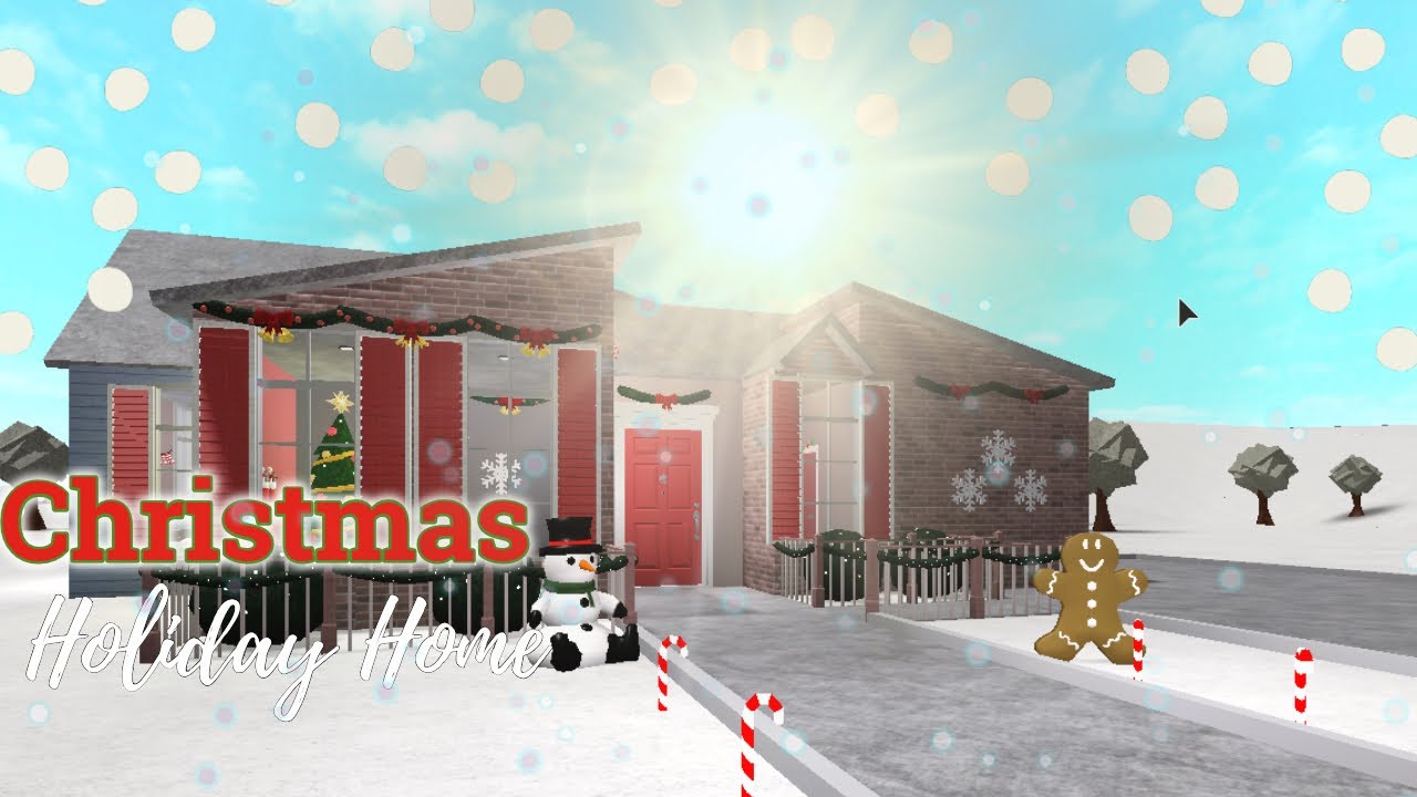 Roblox Bloxburg Christmas Holiday Home (Speedbuild