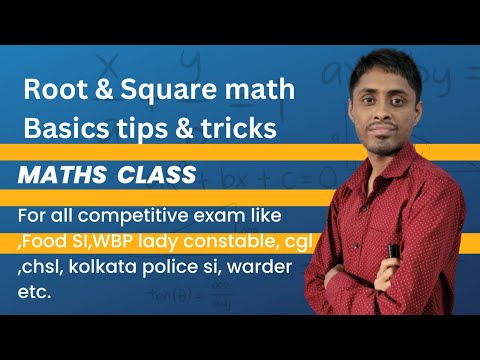 Root & Square math Basics tips and tricks - YouTube image.