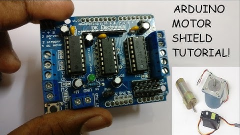Arduino Tutorial: Using a Motor shield!