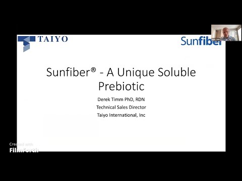 Sunfiber® – A Unique Soluble Prebiotic - video from NutriScience Innovations