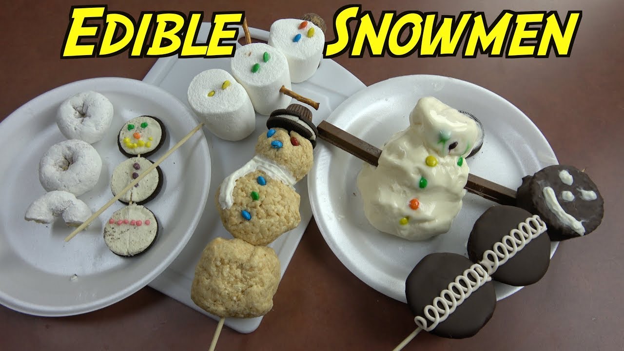 Ways To Make Edible Snowmen For Christmas Food Life Hacks DIY