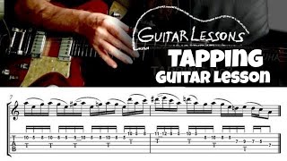 Guitar TAPPING Lesson No3 (TAB) - Modern Guitar Techniques | Peter Luha Resimi