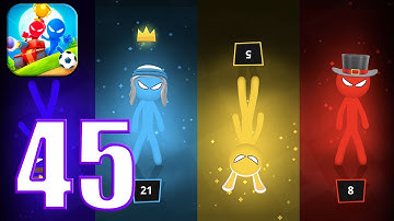 Stickman Party -Tournament Mode 1234 Players Free Random Gameplay Walkthrough Part 45 (Android,iOS)
