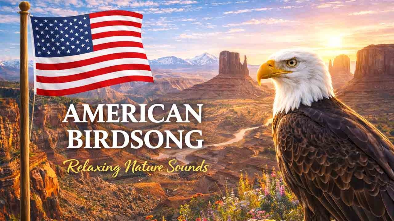 🇺🇸 Morning in an American Forest | Bird Sounds for Deep Rest & Relaxation  | 4k ASMR