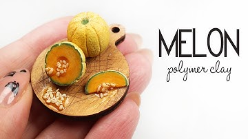 Polymer Clay Melon TUTORIAL | polymer clay food