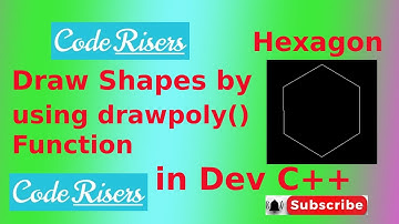 Shapes in C++ Graphics | Draw Hexagon in C++ Graphics