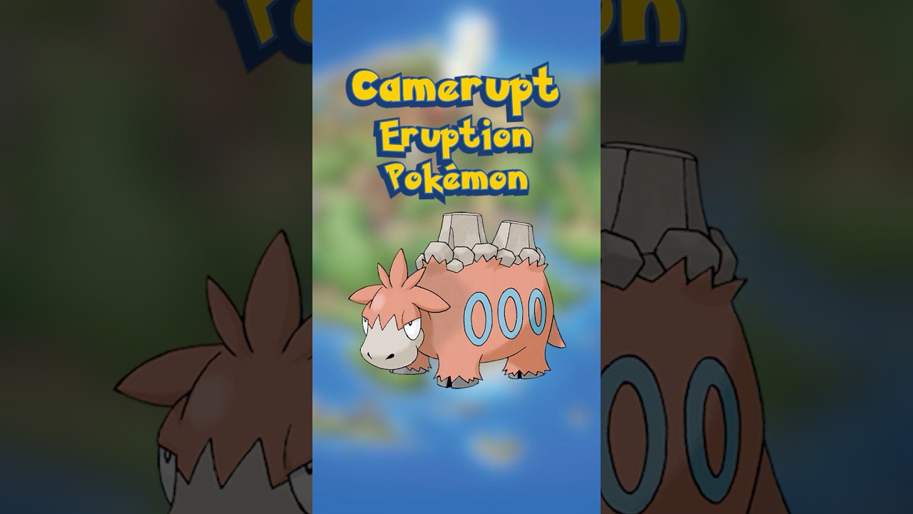 Camerupt the Eruption Pokémon | Daily Pokédex 323  #pokemon #hoenn #camerupt
