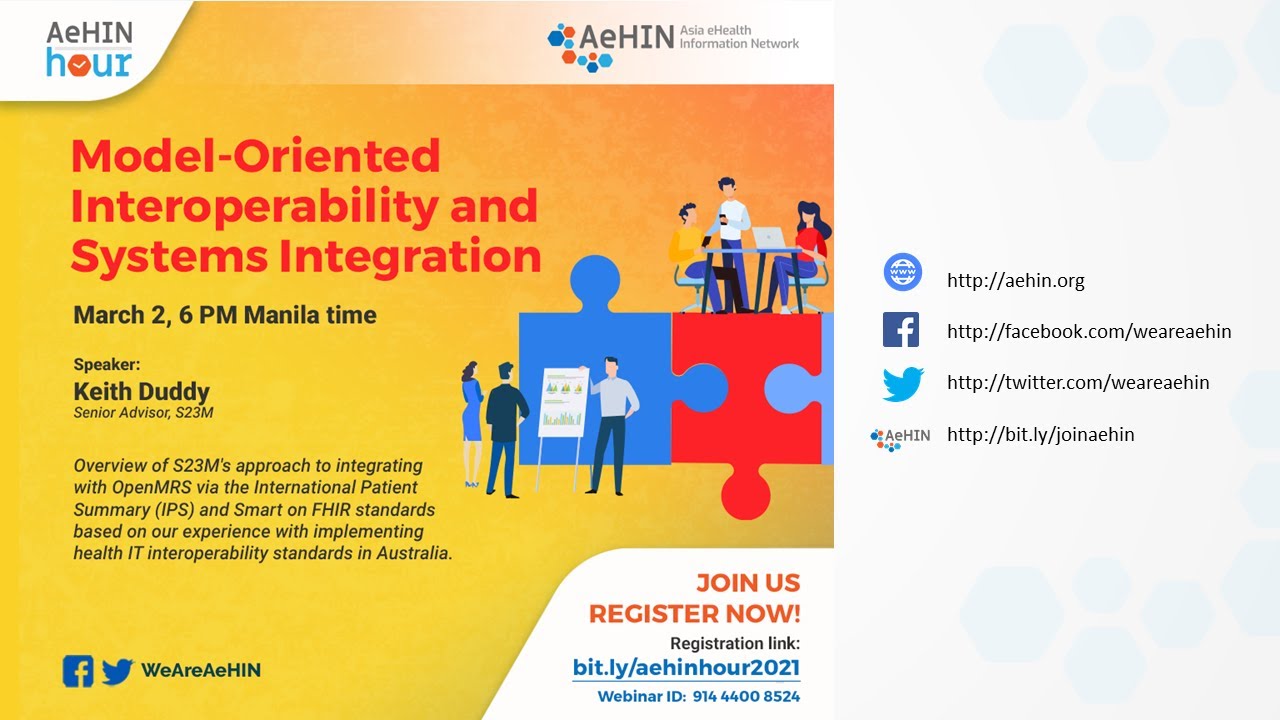AeIN Hour - Model Oriented Interoperability and Systems Integration