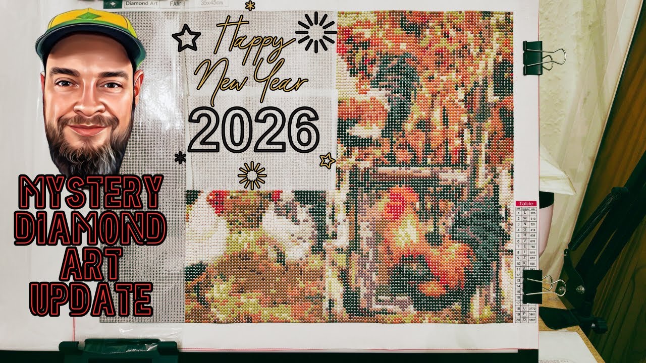 Загадочная алмазная живопись и новости из жизни | С Новым годом 🥳