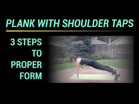 Plank with Shoulder Taps: How To (3 steps to proper form)