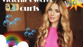 Big loose curls : Victoria's Secret soft waves, кудри