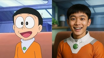 Doraemon Characters in Real Life | AI Cartoon to Human Transformation | ToonHumanize