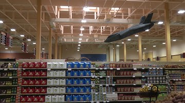 Japanese local creates model Styrofoam aircrafts for Iwakuni commissary (B-Roll)