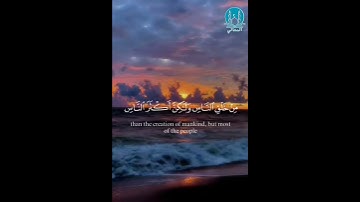 {إِنَّ الَّذِينَ يُجَادِلُونَ فِي آيَاتِ اللَّهِ...} (56) سورة غافر القارئ:ياسر الدوسري