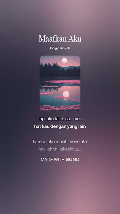 Maafkan Aku (Lyrics Video)