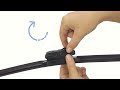 Hook arm installation for Bosch PrimeACTIVE wiper blades.