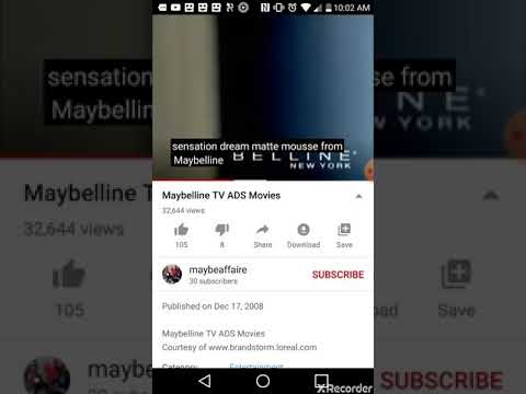 Maybelline Advert Dream Matte Mousse 2009 Ft Adriana Lima