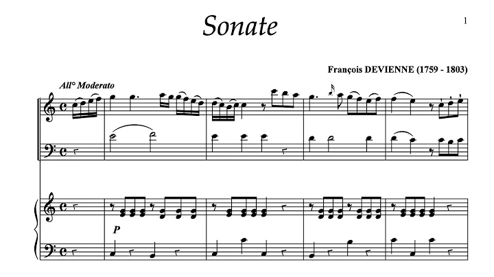 Franois Devienne: Sonata for Flute, Bassoon, and Piano (1787)