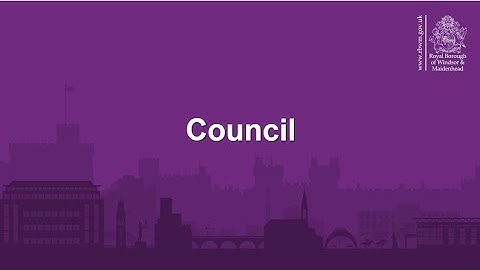 RBWM Extraordinary Council - 17 December 2025