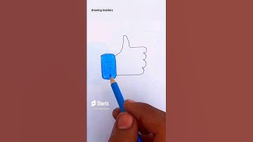 like button easy drawing | 💖 drawing insiders #easy #shorts