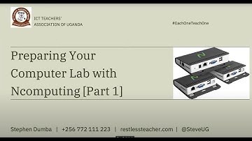 Preparing Your Computer Lab for N-Computing.   #EachOneTeachOne Series