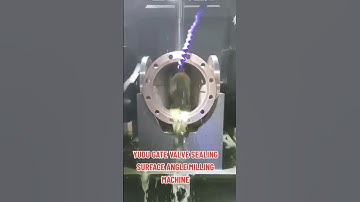 🌻YUDU GATE VALVE SEALING SURFACE ANGLE MILLING MACHINE   #gatevalve #cncmachine #valves#factory
