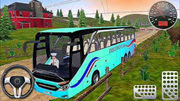 Offroad Coach Bus Driving Pickup Drop - City Bus Simulator 3D - Bus Games - Android Gameplay