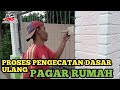 Cara mengecat ulang tembok luar rumah || part"1