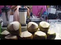 Coconut Smoothie | Coconut Milk Shake | Thai Night Market | Chatuchak Singapore