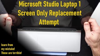 Microsoft Surface Laptop Studio 1964 Screen Replacement Attempt