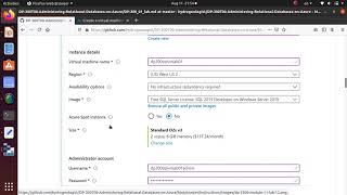 DP 300 Lab 1 Using the Azure Portal and SQL Server Management Studio, restore back up, run queries