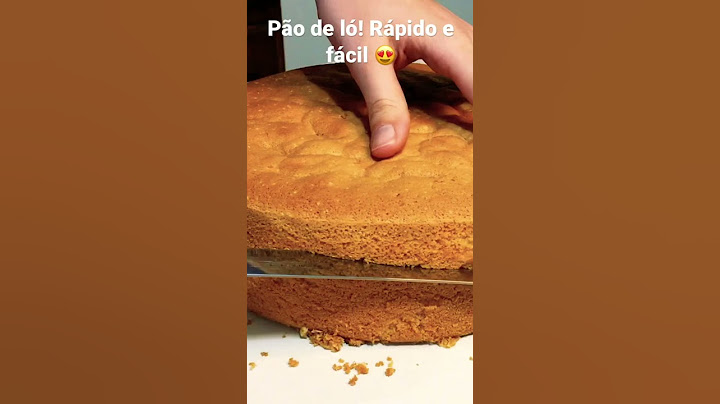 Pão de ló - Rápido e Fácil - Receita no Canal ❤️