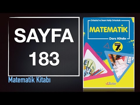 7. Sınıf Matematik Ders Kitabı BERKAY YAYIN Sayfa 183 Cevapları