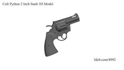 Colt Python 2 Inch Snub 3D Model