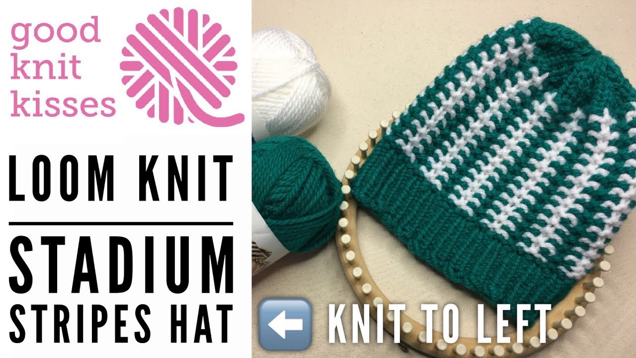 Stadium Stripes Hat | Loom Knit - GoodKnit Kisses