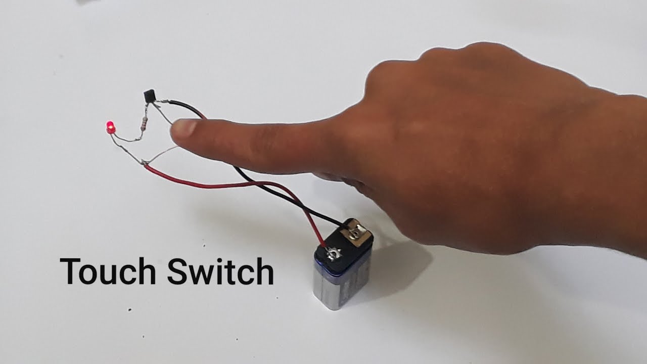 How to Make a touch switch at home - YouTube