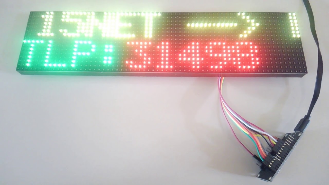 NODEMCU P4.75 RGY DISPLAY MODULE ... - YouTube