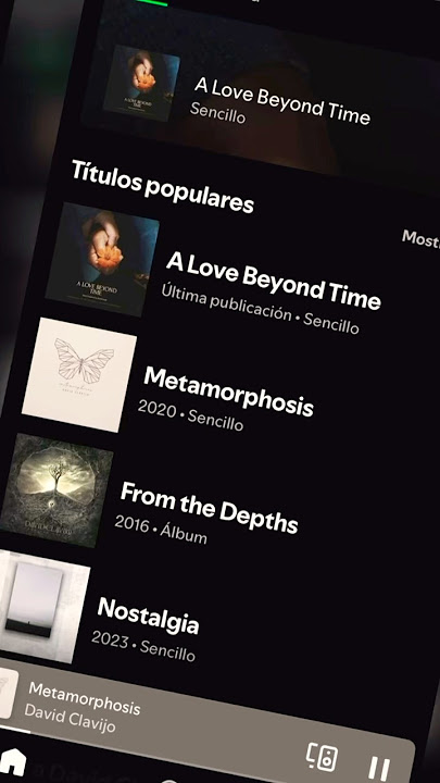 ✨Discover my music on Spotify and dive into a sonic journey! #DavidClavijo #Metamorphosis #EpicMusic