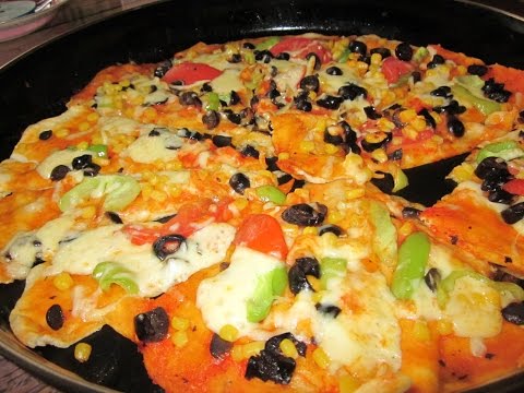 Видео рецепт Пицца с перцем и помидорами